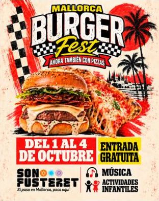 Cartel de Mallorca Burger Fest Pizza Edition